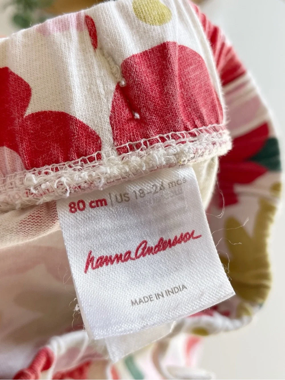 Hanna Andersson Two Piece Set | Tiger Sweatshirt & Floral Pants | 18-24m